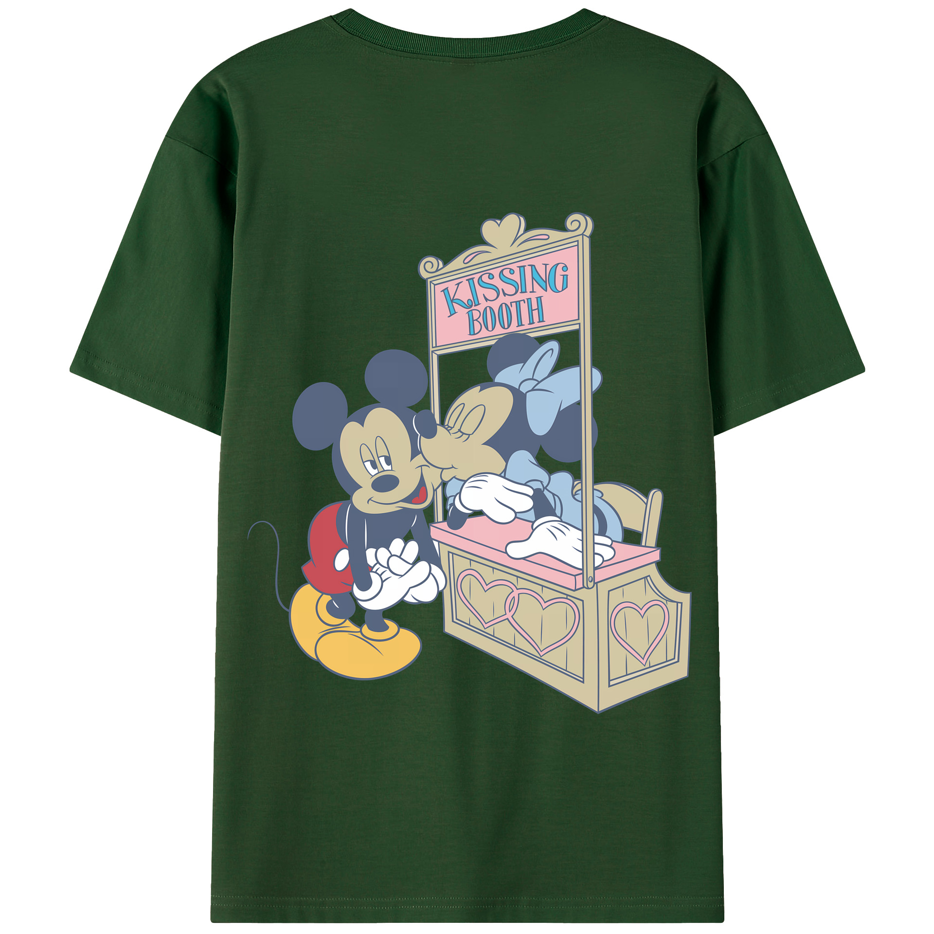 （画像用） ミッキーマウス Mickey Mouse 綿100％半袖Tシャツ（背面プリント）